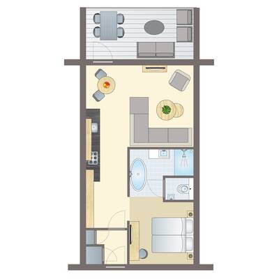2-persoons luxe waterwoning