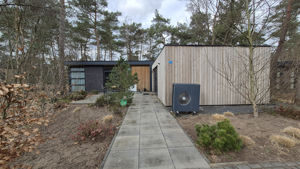 Het vakantiehuis, de L-Cube Miva 6 waarin we verbleven op EuroParcs Beekbergen