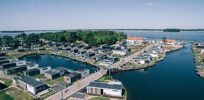 Aerial view of holiday park EuroParcs Veluwemeer