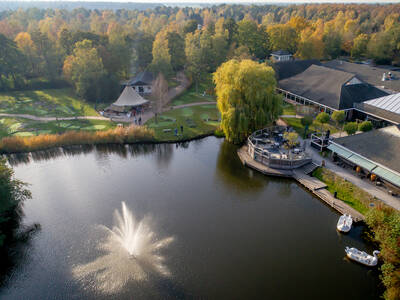 Aerial view of holiday park Landal Aelderholt