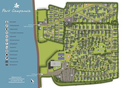 Plattegrond van Bungalow Park Campanula