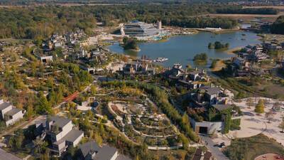 Luchtfoto van Center Parcs Villages Nature Paris