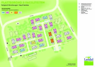 Plattegrond Landal Vakantiepark Duynvallei