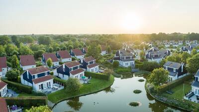 Luchtfoto van vakantiepark Landal Villapark Livingstone