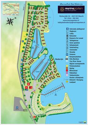 Plattegrond MarinaPark Bad Nederrijn