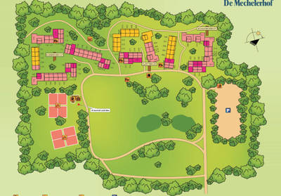 Plattegrond Buitenplaats Mechelerhof