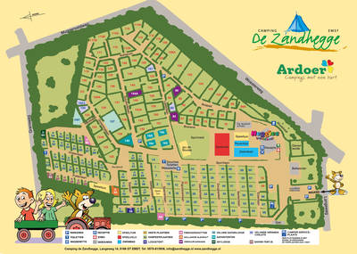 plattegrond Camping De Zandhegge