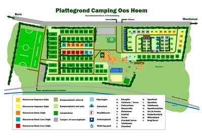 plattegrond Camping Oos Heem