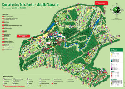 plattegrond centerparcs Les Trois Forêts