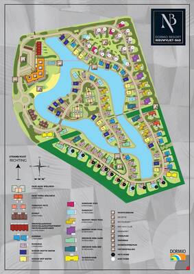 Plattegrond van Dormio Resort Nieuwvliet-Bad