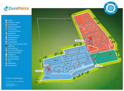 Plattegrond EuroParcs Beekbergen