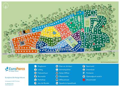 Plattegrond EuroParcs De Hooge Veluwe