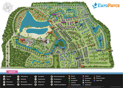 Plattegrond EuroParcs de Zanding