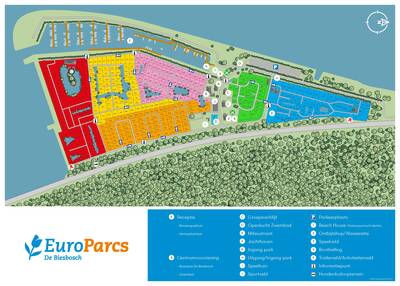 Plattegrond Europarcs EuroParcs De Biesbosch