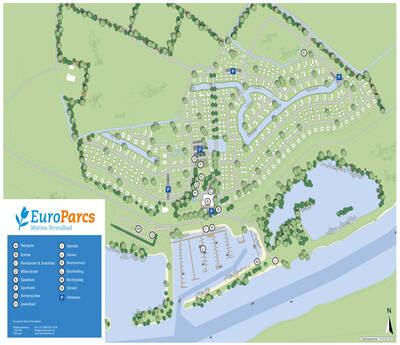 plattegrond EuroParcs Marina Strandbad