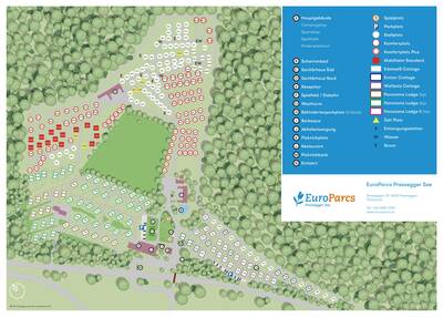 Plattegrond EuroParcs Pressegger See