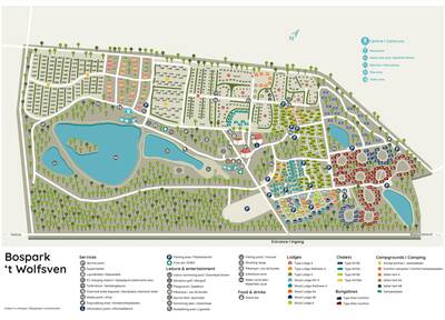 Plattegrond Roompot Bospark 't Wolfsven