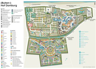 Plattegrond Roompot Buitenhof Domburg