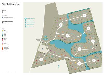 Plattegrond Roompot De Heihorsten