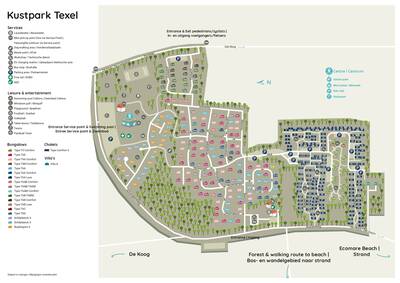 Plattegrond Roompot Kustpark Texel