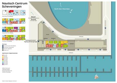 Plattegrond Roompot Nautisch Centrum Scheveningen