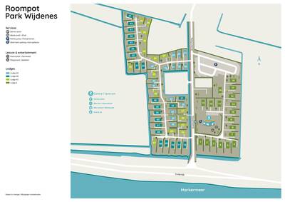 Plattegrond Roompot Park Wijdenes