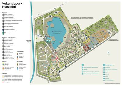 Plattegrond Roompot Vakantiepark Hunzedal