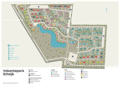 Plattegrond Roompot Vakantiepark Schaijk