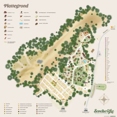 plattegrond Sandberghe