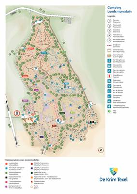 plattegrond Texelcamping Loodsmansduin