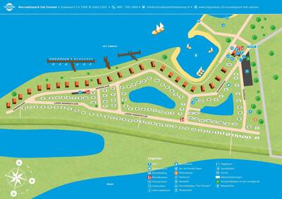 Plattegrond Topparken Recreatiepark het Esmeer