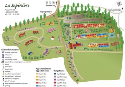 Plattegrond Vakantiepark La Sapinière