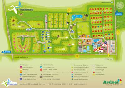 plattegrond vakantiepark t rheezerwold Plattegrond vakantiepark 't Rheezerwold
