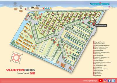 Plattegrond Vlugtenburg aan Zee