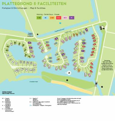 plattegrond Waterpark Sneekermeer