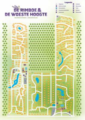 Plattegrond van Vakantiepark De Rimboe & De Woeste Hoogte