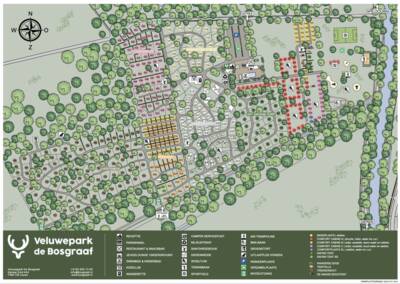 Plattegrond van Veluwepark de Bosgraaf