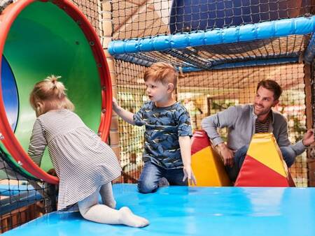 Kinderpret in het indoor speelparadijs BALUBA in Center Parcs Het Meerdal