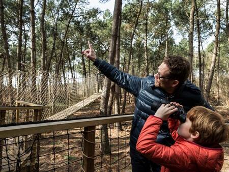 Center Parcs Le Bois aux Daims dierenpark met uitkijkposten