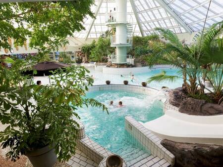 Een bubbelbad in het Aqua Mundo in Center Parcs Park Zandvoort