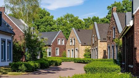 Luxe vakantiehuizen aan een laan op vakantiepark Dormio Resort Maastricht