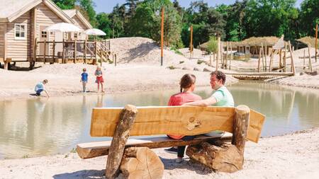 Waterspeeltuin bij Themakamer Duinzicht op vakantiepark Efteling Loonsche Land