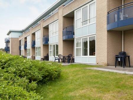 Buitenzijde van het appartementencomplex op Landal Ameland State