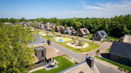 Luchtfoto van vakantievilla's op vakantiepark Landal Berger Duinen