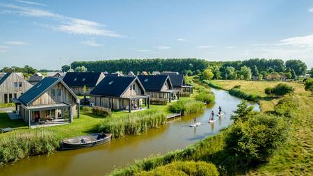 Vakantiehuizen met aanlegsteigers op vakantiepark Landal Elfstedenhart