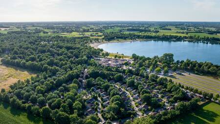 Luchtfoto van vakantiepark Landal Stroombroek