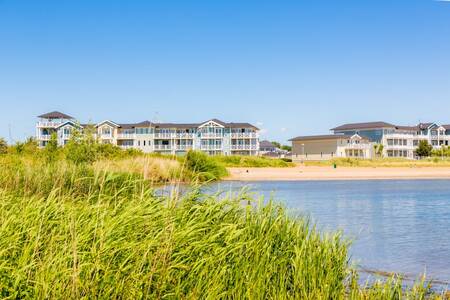 Hotelcomplexen aan het water op vakantiepark Roompot Cape Helius